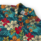 Tropical Flowers Seamless Patterns Hawaii Shirt, Aloha Floral Hawaiian Button Down Shirt - The Palmix